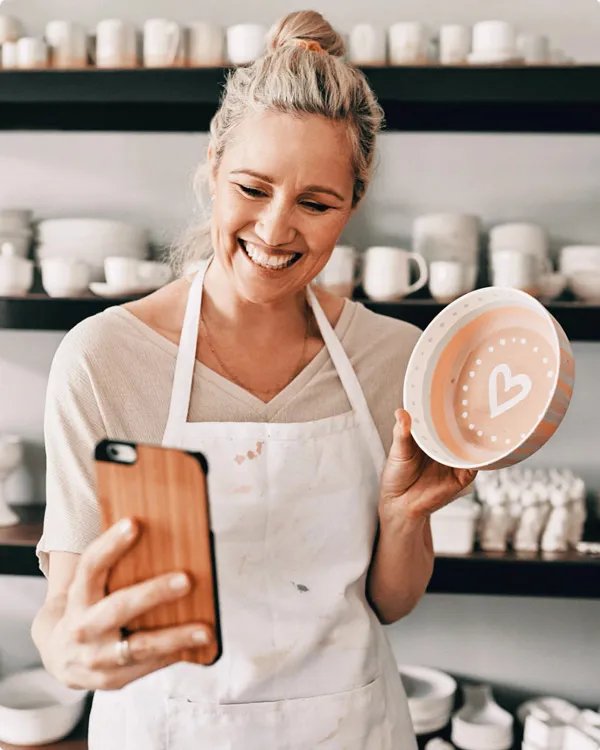 Small business owner getting results